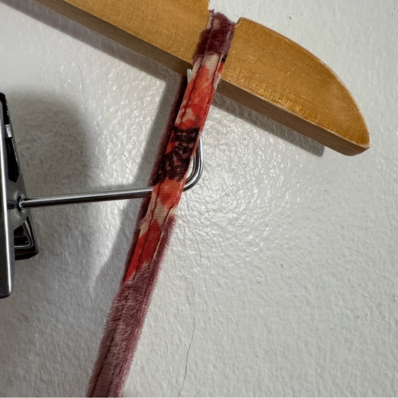 Hutch Hayden Dusty Pink Velvet Floral Midi Slip Dress size MP - Picture 11 of 14